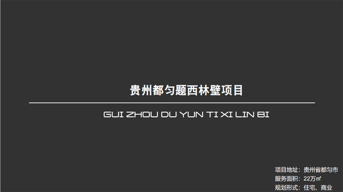 貴州都勻題西林壁項(xiàng)目貴州省都勻市22萬㎡設(shè)計(jì)案例